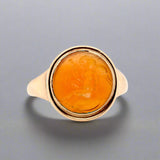 Victorian Roman Intaglio Cupid Ring-Charlotte Sayers Antique Jewellery