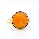 Victorian Roman Intaglio Cupid Ring-Charlotte Sayers Antique Jewellery