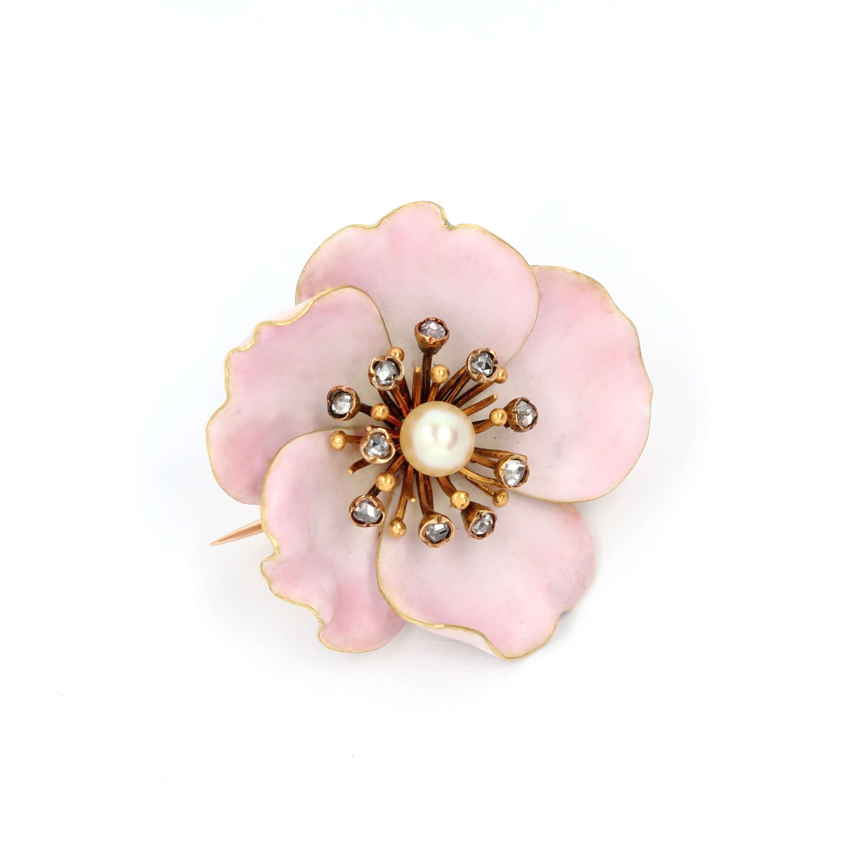 Victorian Rose Brooch-Charlotte Sayers Antique Jewellery