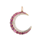 Victorian Ruby Crescent Pendant-Charlotte Sayers Antique Jewellery