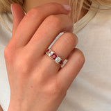 Victorian Ruby Diamond Ring-Charlotte Sayers Antique Jewellery