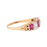 Victorian Ruby Diamond Ring-Charlotte Sayers Antique Jewellery