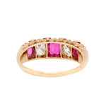 Victorian Ruby Diamond Ring-Charlotte Sayers Antique Jewellery