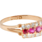 Victorian Ruby Diamond Ring-Charlotte Sayers Antique Jewellery
