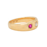 Victorian Ruby Gypsy Ring-Charlotte Sayers Antique Jewellery