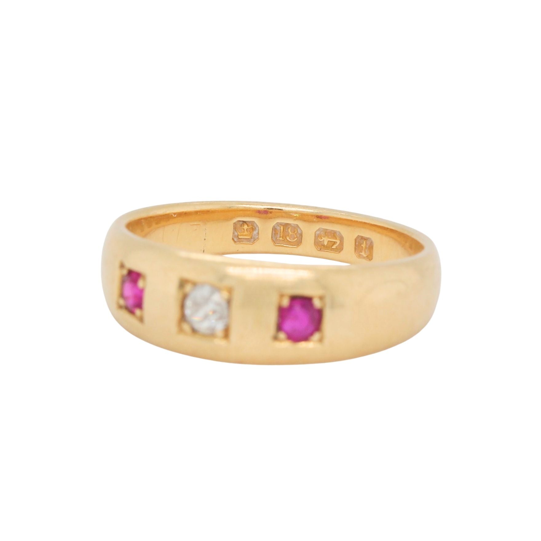 Victorian Ruby Gypsy Ring-Charlotte Sayers Antique Jewellery