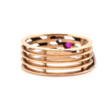 Victorian Ruby and Diamond Band Ring-Charlotte Sayers Antique Jewellery