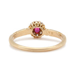 Victorian Ruby and Diamond Cluster Ring-Charlotte Sayers Antique Jewellery