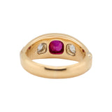 Victorian Ruby and Diamond Gypsy Ring-Charlotte Sayers Antique Jewellery