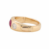 Victorian Ruby and Diamond Gypsy Ring-Charlotte Sayers Antique Jewellery