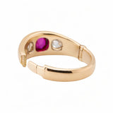 Victorian Ruby and Diamond Gypsy Ring-Charlotte Sayers Antique Jewellery