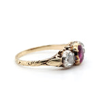 Victorian Ruby and Diamond Ring-Charlotte Sayers Antique Jewellery