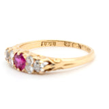 Victorian Ruby and Diamond Ring-Charlotte Sayers Antique Jewellery