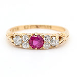 Victorian Ruby and Diamond Ring-Charlotte Sayers Antique Jewellery