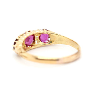 Victorian Ruby and Diamond Ring-Charlotte Sayers Antique Jewellery