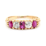 Victorian Ruby and Diamond Ring-Charlotte Sayers Antique Jewellery