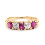 Victorian Ruby and Diamond Ring-Charlotte Sayers Antique Jewellery