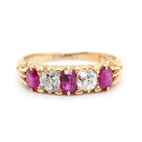 Victorian Ruby and Diamond Ring-Charlotte Sayers Antique Jewellery