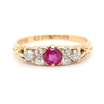 Victorian Ruby and Diamond Ring-Charlotte Sayers Antique Jewellery