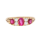 Victorian Ruby and Diamond Ring-Charlotte Sayers Antique Jewellery