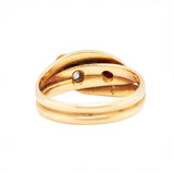 Victorian Ruby and Diamond Snake Ring-Charlotte Sayers Antique Jewellery