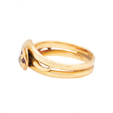 Victorian Ruby and Diamond Snake Ring-Charlotte Sayers Antique Jewellery