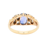 Victorian Sapphire Diamond Ring-Charlotte Sayers Antique Jewellery
