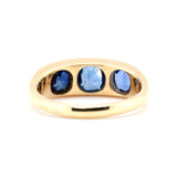 Victorian Sapphire Gypsy Ring-Charlotte Sayers Antique Jewellery