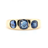 Victorian Sapphire Gypsy Ring-Charlotte Sayers Antique Jewellery