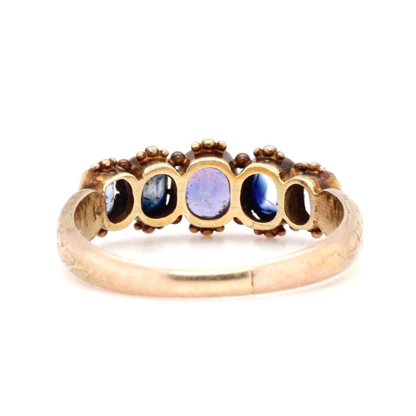 Victorian Sapphire Ring-Charlotte Sayers Antique Jewellery