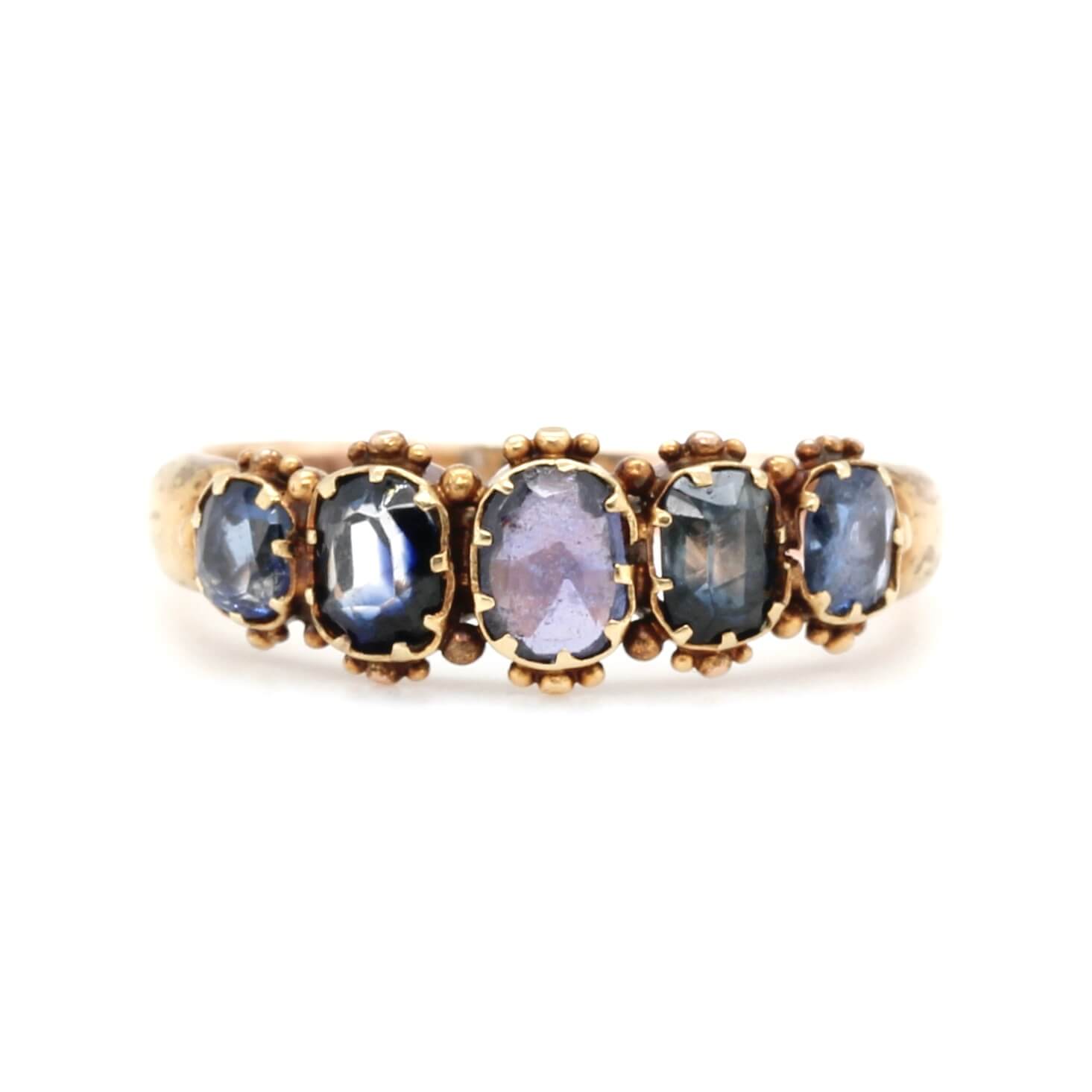 Victorian Sapphire Ring-Charlotte Sayers Antique Jewellery