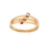 Victorian Sapphire Ruby and Diamond Ring-Charlotte Sayers Antique Jewellery