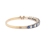 Victorian Sapphire and Diamond Bangle-Charlotte Sayers Antique Jewellery