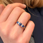 Victorian Sapphire and Diamond Ring-Charlotte Sayers Antique Jewellery