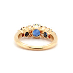 Victorian Sapphire and Diamond Ring-Charlotte Sayers Antique Jewellery