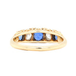 Victorian Sapphire and Diamond Ring-Charlotte Sayers Antique Jewellery