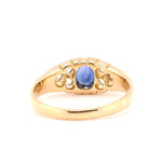 Victorian Sapphire and Diamond Ring-Charlotte Sayers Antique Jewellery