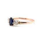 Victorian Sapphire and Diamond Ring-Charlotte Sayers Antique Jewellery