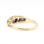 Victorian Sapphire and Diamond Ring-Charlotte Sayers Antique Jewellery