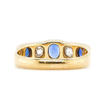 Victorian Sapphire and Diamond Ring-Charlotte Sayers Antique Jewellery