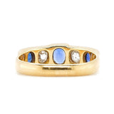 Victorian Sapphire and Diamond Ring-Charlotte Sayers Antique Jewellery