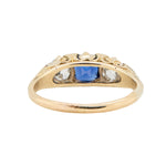 Victorian Sapphire and Diamond Ring-Charlotte Sayers Antique Jewellery