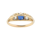 Victorian Sapphire and Diamond Ring-Charlotte Sayers Antique Jewellery