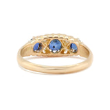 Victorian Sapphire and Diamond Ring-Charlotte Sayers Antique Jewellery