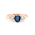 Victorian Sapphire and Diamond Ring-Charlotte Sayers Antique Jewellery