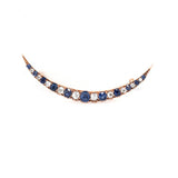 Victorian Sapphire and Diamond Shallow Crescent-Charlotte Sayers Antique Jewellery