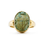 Victorian Scarab Ring-Charlotte Sayers Antique Jewellery