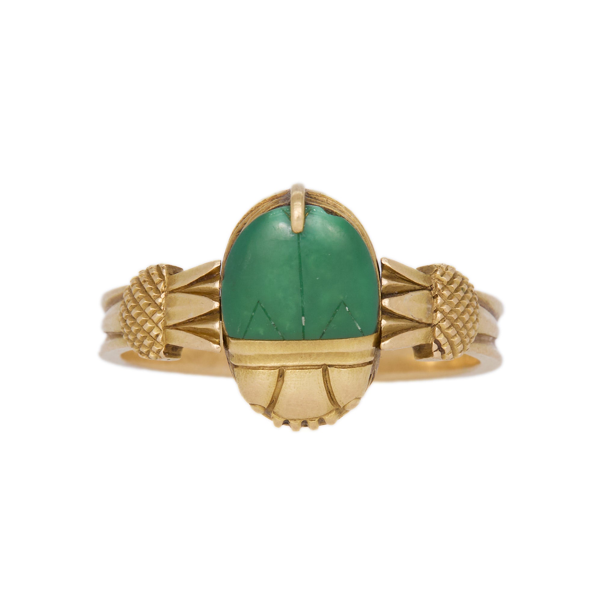 Victorian Scarab Ring-Charlotte Sayers Antique Jewellery