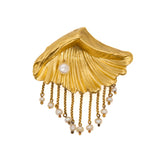 Victorian Shell Brooch