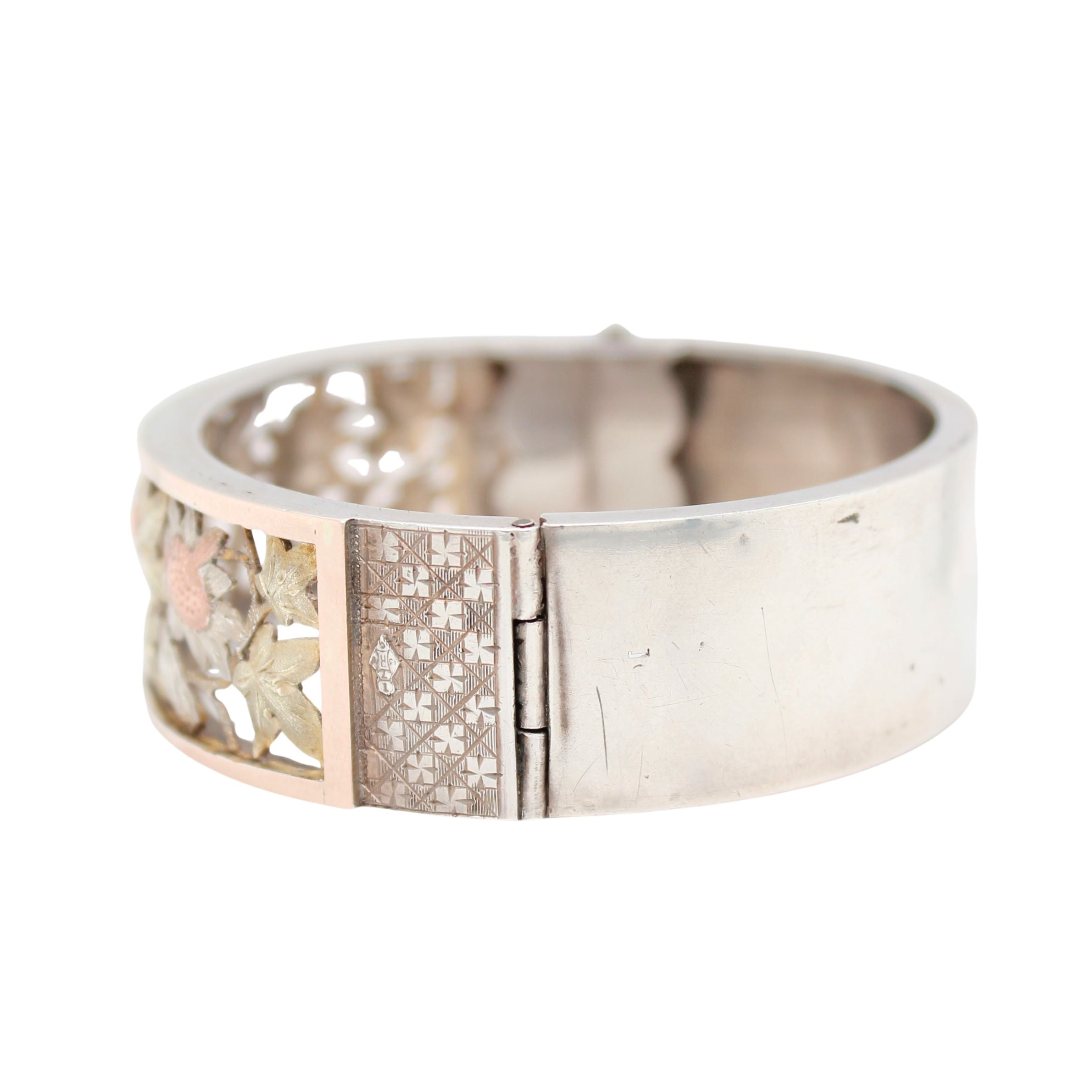 Victorian Silver Bangle-Charlotte Sayers Antique Jewellery